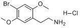 4-溴-2,5-二甲氧基苯乙胺盐酸盐分子式结构图
