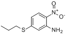 2-硝基-5-(丙基硫代)苯胺分子式结构图