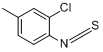 异硫氰酸2-氯-4-甲基苯基分子式结构图