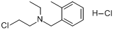 N-(2-乙基氯)-N-乙基-2-甲基苯胺分子式结构图