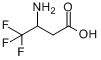 3-氨基-4,4,4-三氟丁酸分子式结构图