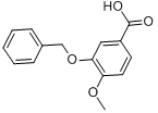 3-苄氧基-4-甲氧基苯甲酸分子式结构图