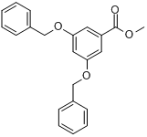 3,5-双(苄氧基)苯甲酸甲酯分子式结构图