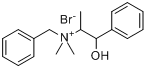 (?)-N-苯甲基-N-甲基麻黄碱溴化物分子式结构图