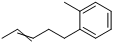 5-o-甲苯基-2-戊烯分子式结构图