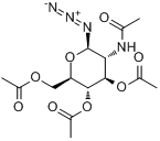 2-乙酰氨基-2-脱氧-β-D-吡喃葡萄糖叠氮3,4,6-甘油酯分子式结构图