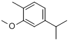 香芹酚甲醚; 5-异丙基-2-甲基苯甲醚分子式结构图