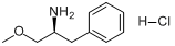 (S)-(+)-1-甲氧基-3-苯基-2-丙胺盐酸盐分子式结构图