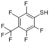 4-(三氟甲基)-2,3,5,6-四氟苯硫酚分子式结构图