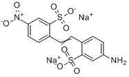 4-氨基-4-硝基二苯乙烯-2,2-二磺酸双钠盐分子式结构图