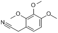 2,3,4-三甲氧基苯乙腈分子式结构图