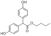 2,2-二(4-羟基苯基)醋酸丁酯分子式结构图