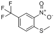 4-甲硫基-3-硝基三氟甲苯分子式结构图