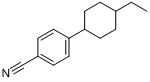 4-(反-4-乙基环己烷)氰苯分子式结构图