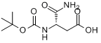 叔丁氧基羰基-天冬氨酸胺分子式结构图