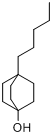 4-戊基二环[2.2.2]辛烷-1-醇分子式结构图