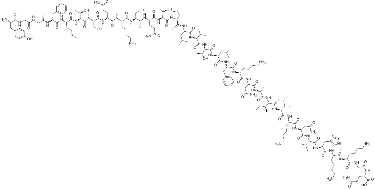 β－内啡肽分子式结构图