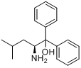 (S)-(-)-2-氨基-4-甲基-1,1-二苯基-1-戊醇分子式结构图