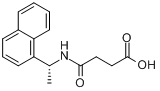 (R)-(+)-N-[1-(1-萘)乙基]琥珀酰胺酸分子式结构图