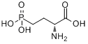 D(-)-2-氨基-4-膦酰基丁酸分子式结构图