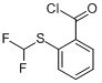 2-(二氟甲基硫代)苯甲酰氯分子式结构图