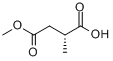 (R)-(+)-3-甲基琥珀酸单甲酯分子式结构图