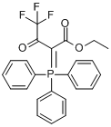 4,4,4-三氟-2-(三苯基正膦亚基)乙酰乙酸乙酯分子式结构图