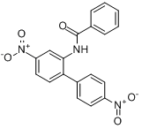 N-(4,4-二硝基-联苯基-2-基)苯甲酰胺分子式结构图