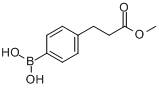 4-(2-甲氧羰基乙基)苯基硼酸分子式结构图