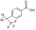 4-(1-偶氮-2,2,2-三氟乙基)苯甲酸分子式结构图