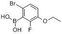6-溴-3-乙氧基-2-氟苯硼酸分子式结构图