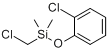 氯甲基-2-氯苯氧基-二甲基硅烷分子式结构图
