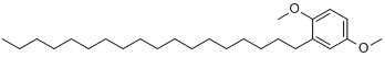 2-正十八烷基-1,4-二甲氧基苯分子式结构图