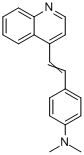 4-(4-二甲氨基苯乙烯)喹啉分子式结构图