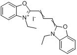 碘化-3,3-二乙基氧杂羰花青分子式结构图
