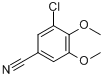 3-氯-4,5-二甲氧基苯甲腈分子式结构图