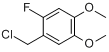 2-氟-4,5-二甲氧基苄基氯分子式结构图