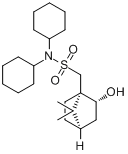 (+)-N,N-二环己基-(1R)-异冰片-10-磺酰胺分子式结构图