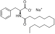 N-十四碳酰基-L-苯丙氨酸钠分子式结构图