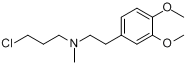 N-甲基l-N-(3-氯丙基)-3,4-二甲氧基苯乙胺分子式结构图