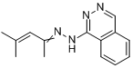 布屈嗪;1-(2-(1,3-二甲基-2-亚丁烯基)肼基)二氮杂萘分子式结构图