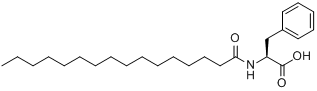 N-十六碳酰基-L-苯丙氨酸分子式结构图