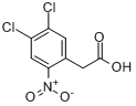 2-(4,5-二氯-2-硝基苯基)乙酸分子式结构图