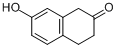 7-羟基-3,4-二氢-1H-2-萘酮;7-羟基-2-四氢萘酮;7-羟基-2-萘满酮分子式结构图