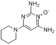 米诺地尔;6-(1-哌啶基)-2,4-嘧啶二胺-3-氧化物分子式结构图