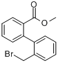 2'-溴甲基-[1,1'-联苯]-2-甲酸甲酯分子式结构图