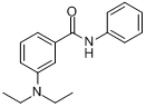 3-(N,N-二乙基)氨基苯甲酰苯胺分子式结构图