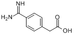 4-脒基苯乙酸;4-(氨基亚氨甲基)苯乙酸分子式结构图