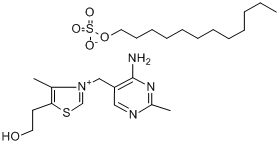 硫胺素二月桂基硫酸盐;维生素B1二月桂基硫酸盐分子式结构图