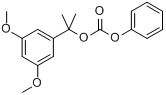 1-(3,5-二甲氧基苯基)-1-甲基乙基苯基碳酸酯分子式结构图